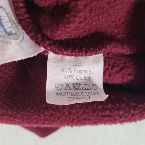 Vintage Cambridge University Official Merchandise Large Maroon Hooded Sweatshirt - Picture 16 of 16